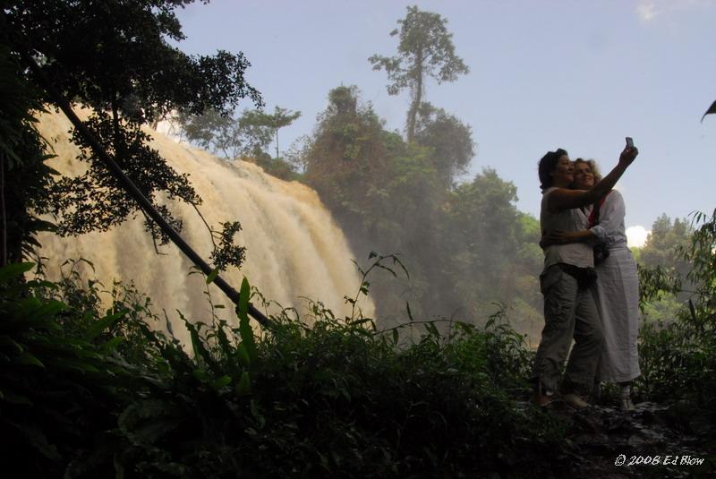 Friends at the falls.jpg - Near Dalat